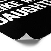 Geweldige zoals mijn dochter Gifts Mannen Funny Fa Poster (Hoek)