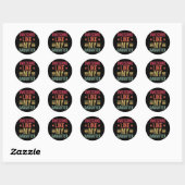 Geweldige zoals mijn dochter Gifts Mannen Funny Fa Ronde Sticker (Vel)