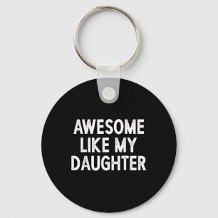 Geweldige zoals mijn dochter Gifts Mannen Retro Va Sleutelhanger