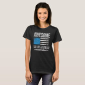 Geweldige zoals mijn dochter grappig papa papa gra t-shirt (Voorkant volledig)
