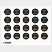 Geweldige zoals mijn dochter papa papa ronde sticker (Vel)