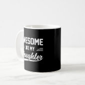 Geweldige zoals mijn dochter papa vaders koffiemok (Voorkant links)