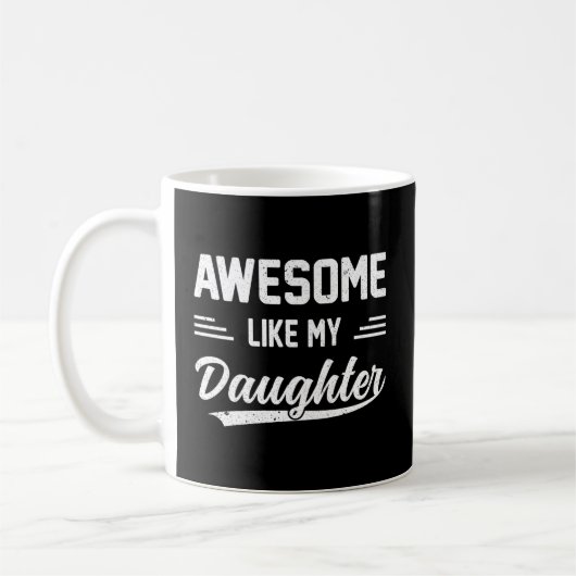 Geweldige zoals mijn dochter papa vaders koffiemok (Links)