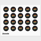 Geweldige zoals mijn dochter Retro Pap Funny Fathe Ronde Sticker (Vel)