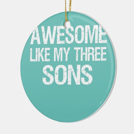  Geweldige zoals mijn drie zons boys mam pap Keramisch Ornament (Links)