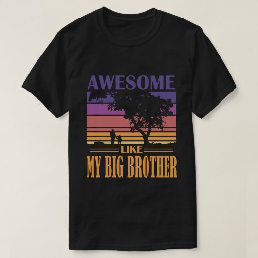 Geweldige zoals MIJN GROTE BROEDVintage T-shirt (Design voorkant)