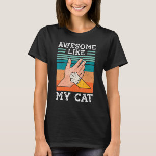 Geweldige zoals mijn kat mam papa grap Kinder kat T-shirt
