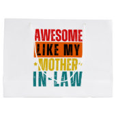 Geweldige zoals mijn schoonmoeder groot cadeauzakje (Achterkant)