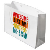 Geweldige zoals mijn schoonmoeder groot cadeauzakje (Achterkant Gekanteld)