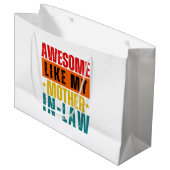 Geweldige zoals mijn schoonmoeder groot cadeauzakje (Voorkant Gekanteld)