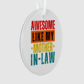 Geweldige zoals mijn schoonmoeder ornament (voorkant)