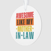 Geweldige zoals mijn schoonmoeder ornament (voorkant)
