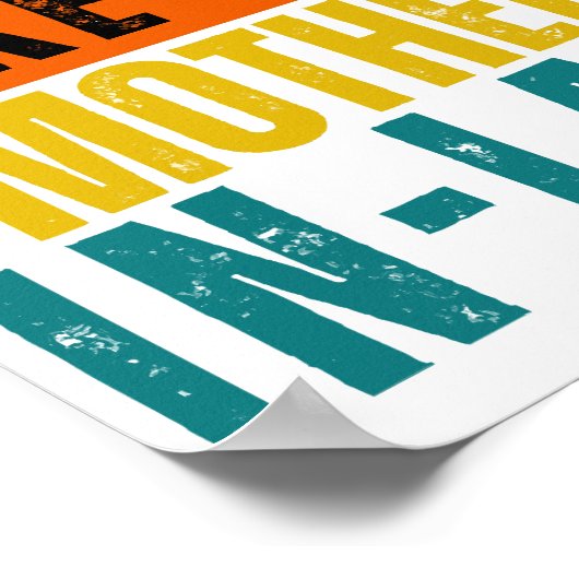 Geweldige zoals mijn schoonmoeder poster (Hoek)