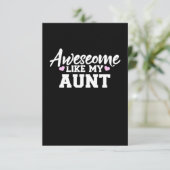 Geweldige zoals mijn tante bedankkaart (Staand voorkant)