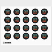 Geweldige zoals mijn vader grappig dochtertje zoon ronde sticker (Vel)