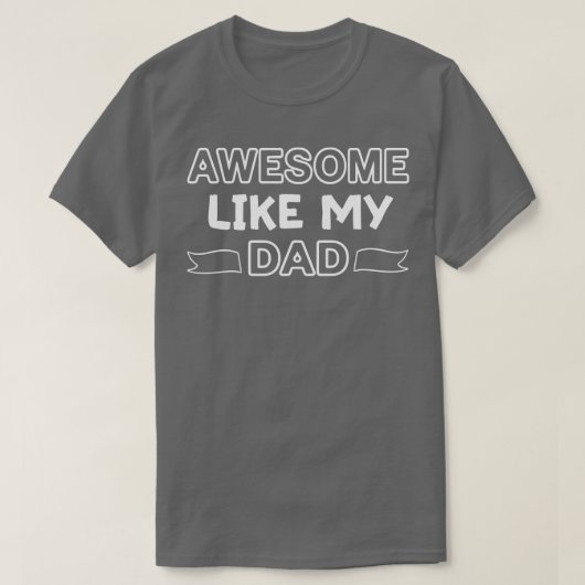 Geweldige zoals mijn vader grappige vaders dag van t-shirt (Design voorkant)