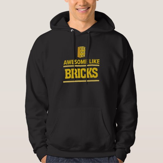 Geweldige zoals stenen bouwstenen van de HoofdBouw Hoodie (Voorkant)