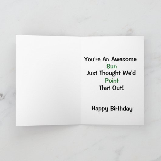 Geweldige zondag voor zoon kaart (Binnen)