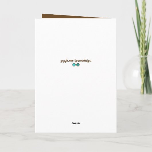 Geweldige zoon blauwgroen en witte verjaardag kaart (Achterkant)