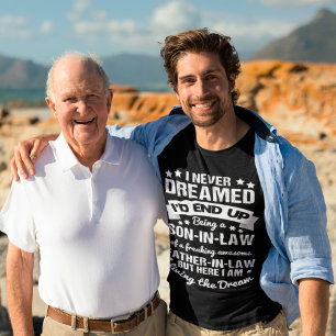 Geweldige zoon in de wet Funny Gezegde T-shirt