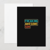 Geweldige zoon vrijmaken van mama papa op Birthday Kaart (Voorkant / Achterkant)