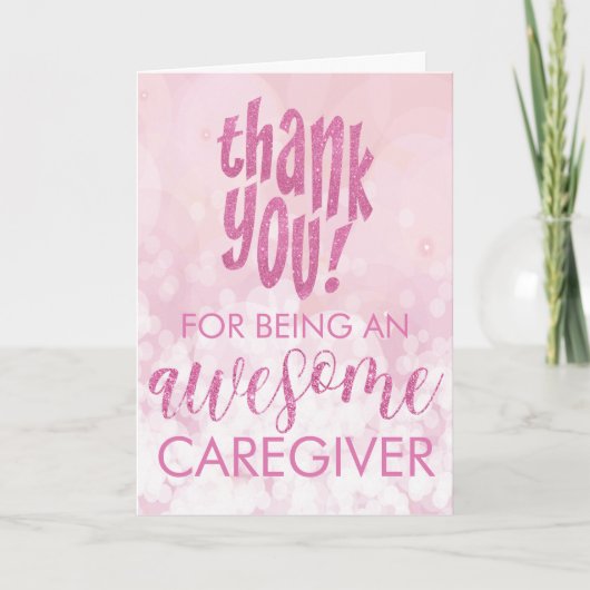 Geweldige zorgverlener Bedankt voor je waardering Kaart (Voorkant)