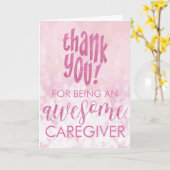 Geweldige zorgverlener Bedankt voor je waardering Kaart (Gele Bloem)