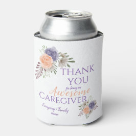 Geweldige Zorgverlener Graag Floral Hartelijk dank Blikjeskoeler