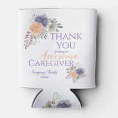 Geweldige Zorgverlener Graag Floral Hartelijk dank Blikjeskoeler (Voorkant)