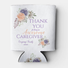 Geweldige Zorgverlener Graag Floral Hartelijk dank Blikjeskoeler