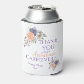 Geweldige Zorgverlener Graag Floral Hartelijk dank Blikjeskoeler (Blikje Achterkant)