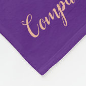 Geweldige zorgverlener Hartelijk dank, Floral Fleece Deken (Hoek)