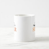 Geweldige Zus | Schattige Broer of Zus Oranje Koffiemok (Center)