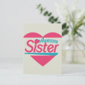 Geweldige zuster briefkaart (Staand voorkant)