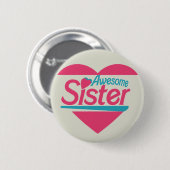 Geweldige zuster ronde button 5,7 cm (Voorkant /achterkant)