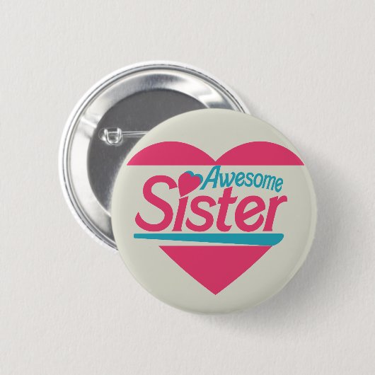 Geweldige zuster ronde button 5,7 cm (Voorkant /achterkant)