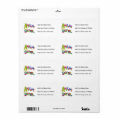 Geweldige zuster T-shirts en cadeautjes Etiket (Full Sheet)