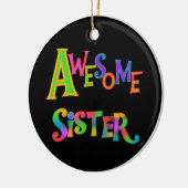 Geweldige zuster T-shirts en cadeautjes Keramisch Ornament (Links)