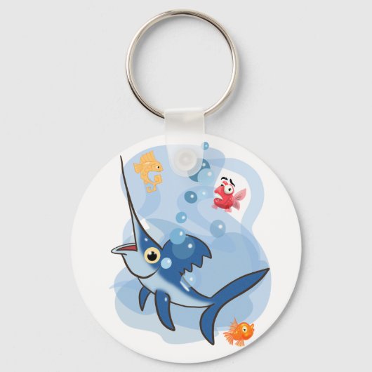 Geweldige zwaardvis sleutelhanger (Voorkant)