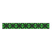 Geweldige Zwart en Groen Modern / Retro Print Grosgrain Lint (Voorkant)
