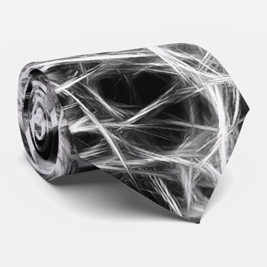 Geweldige zwart-wit stropdas (Opgerold)