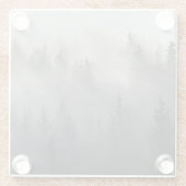 Geweldige zwarte en witte dageraad glazen onderzetter (Achterkant)