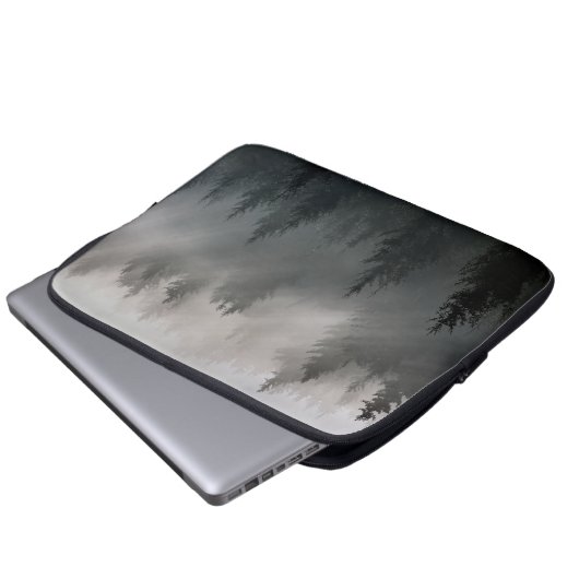 Geweldige zwarte en witte dageraad laptop sleeve (Voorkant onderkant)