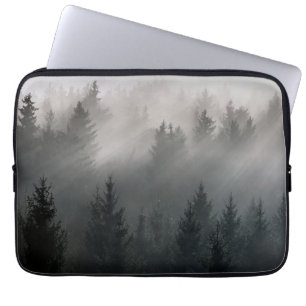Geweldige zwarte en witte dageraad laptop sleeve