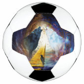 Geweldige zwarte en witte wolf voetbal (Voorkant)