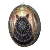 Geweldige zwarte kat houdt je in de gaten dartbord (Voorkant Rechts)