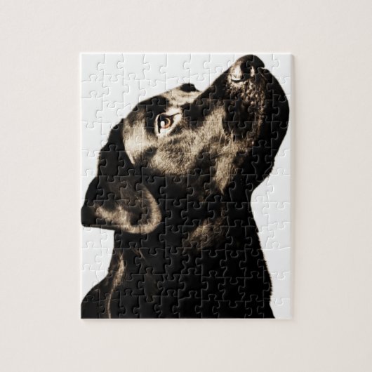 Geweldige zwarte labrador Retriever Legpuzzel (Verticaal)