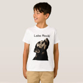 Geweldige zwarte labrador Retriever T-shirt (Voorkant volledig)