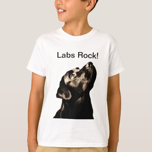 Geweldige zwarte labrador Retriever T-shirt (Voorkant)