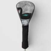 Geweldige zwarte zwaluw met donkere zeemeermin golfheadcover (Voorkant)